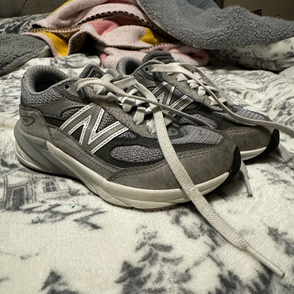 New Balance Charcoal and White Athletic Shoes